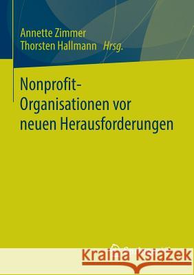 Nonprofit-Organisationen VOR Neuen Herausforderungen Zimmer, Annette 9783658105860 Springer vs - książka