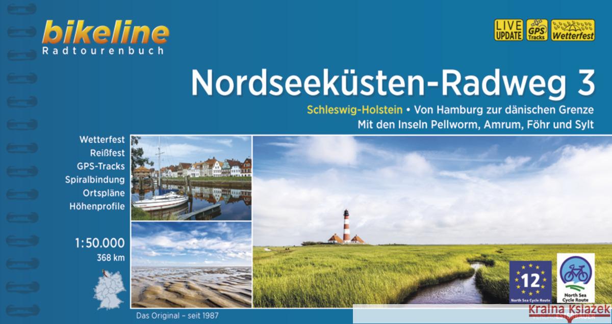 Nordseeküsten-Radweg. 1:75000 / Nordseeküsten-Radweg 3  9783711100078 Esterbauer - książka