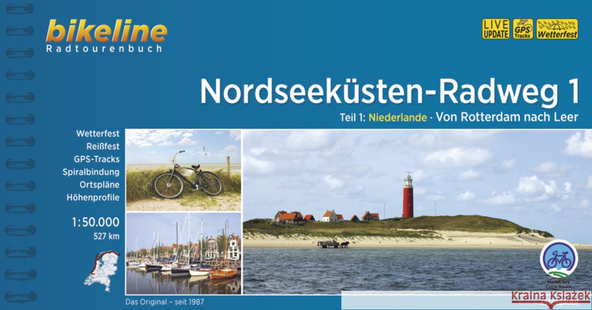 Nordseeküsten-Radweg. 1:75000 / Nordseeküsten-Radweg Teil 1  9783711100054 Esterbauer - książka