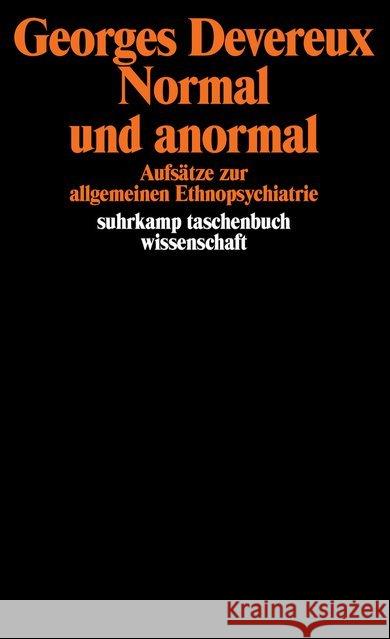 Normal und anormal Devereux, Georges 9783518279953 Suhrkamp - książka