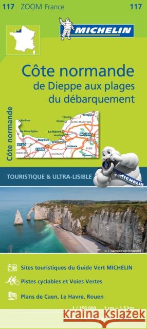 Normandy Coast - Zoom Map 117 Michelin 9782067209855 Michelin Editions des Voyages - książka