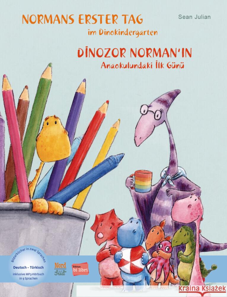 Normans erster Tag im Dinokindergarten Julian, Sean 9783196796209 Hueber - książka