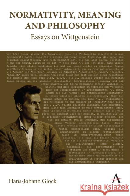 Normativity, Meaning and Philosophy: Essays on Wittgenstein  9781839983467 Anthem Press - książka