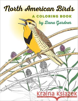 North American Birds: A Coloring Book Dana Gardner 9781609385200 University of Iowa Press - książka
