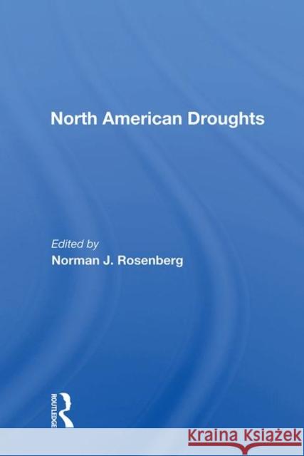 North American Droughts  9780367021160 Taylor and Francis - książka