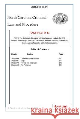 North Carolina Criminal Law and Procedure-Pamphlet 41 Tony River 9781502913722 Createspace Independent Publishing Platform - książka