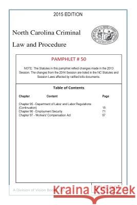 North Carolina Criminal Law and Procedure-Pamphlet 50 Tony River 9781502915481 Createspace Independent Publishing Platform - książka