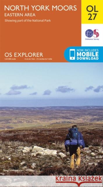 North York Moors - Eastern Area Ordnance Survey 9780319242667 Ordnance Survey - książka