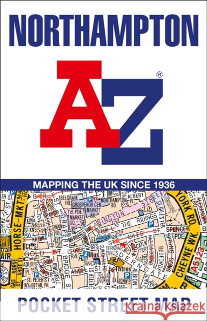 Northampton A-Z Pocket Street Map A-Z maps 9780008560515 HarperCollins Publishers - książka