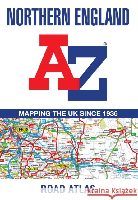 Northern England A-Z Road Atlas A-Z Maps 9780008532192 HarperCollins Publishers - książka