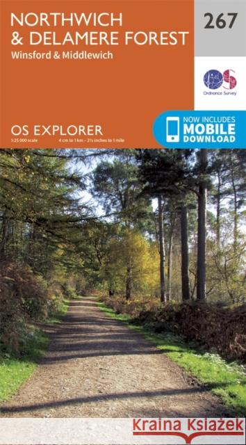 Northwich and Delamere Forest Ordnance Survey 9780319244647 Ordnance Survey - książka