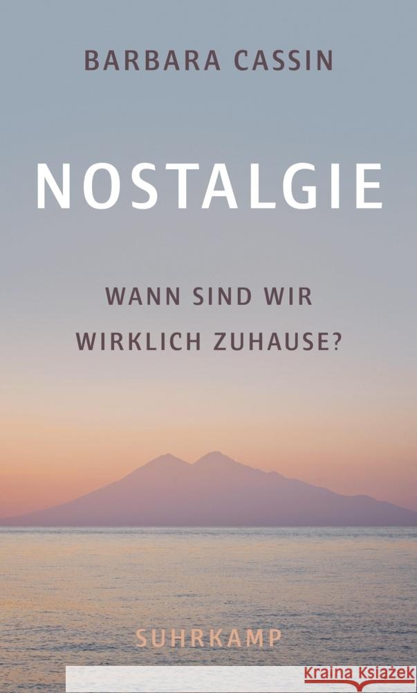 Nostalgie Cassin, Barbara 9783518587706 Suhrkamp Verlag - książka