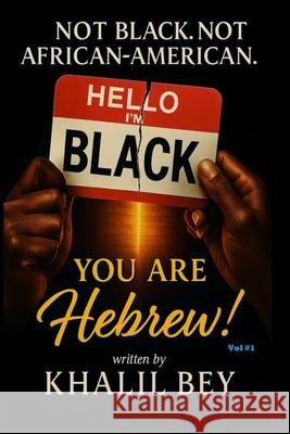 Not Black. Not African-American. You Are Hebrew!: The Awakening: The Call to Identity Khalil Bey 9781210026271 Bepublished.Org - książka