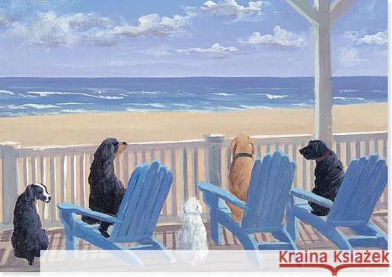 Note Card Dogs on Deck Chairs Inc Peter Pauper Press 9781441303622 Peter Pauper Press Inc,US - książka