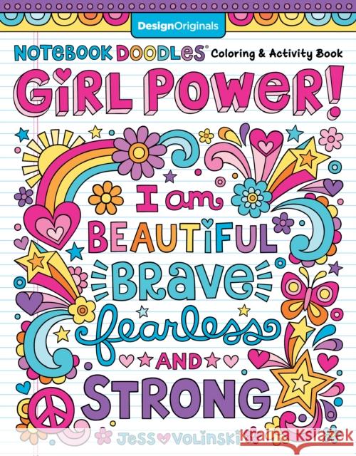 Notebook Doodle Girl Power! Jess Volinski 9781497204430 Design Originals - książka