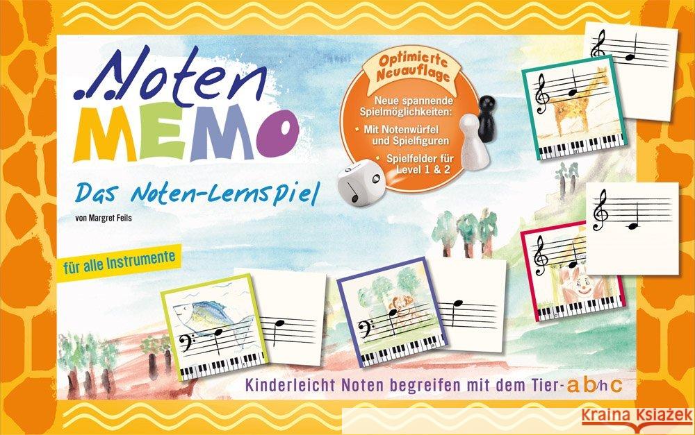 Noten Memo, Das Noten-Lernspiel Feils, Margret 4013127010094 Carlton Musikvertrieb - książka