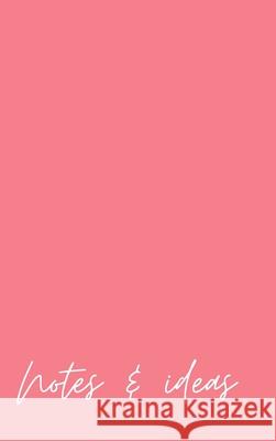 Notes and Ideas Pink Notebook Journal Lala Moon Creative 9781008917118 Lulu.com - książka