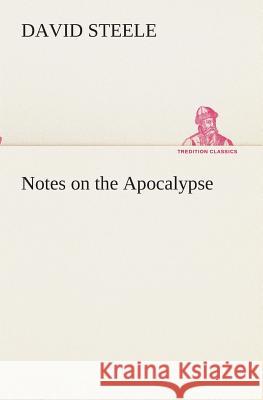 Notes on the Apocalypse David Steele 9783849512033 Tredition Classics - książka