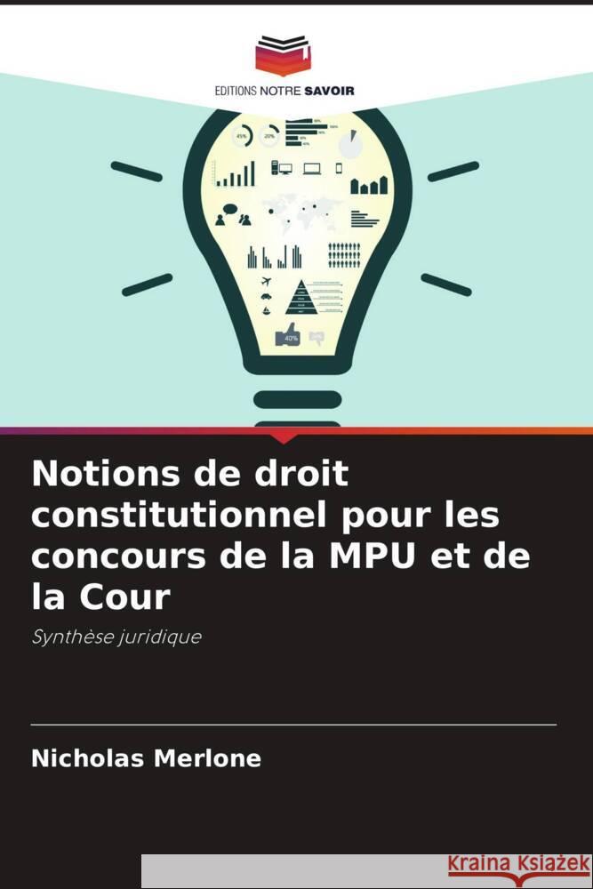 Notions de droit constitutionnel pour les concours de la MPU et de la Cour Merlone, Nicholas 9786208302856 Editions Notre Savoir - książka