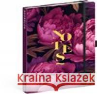 NOTIQUE Notes Fialové květy, linkovaný  8595689343675 Presco Group - książka