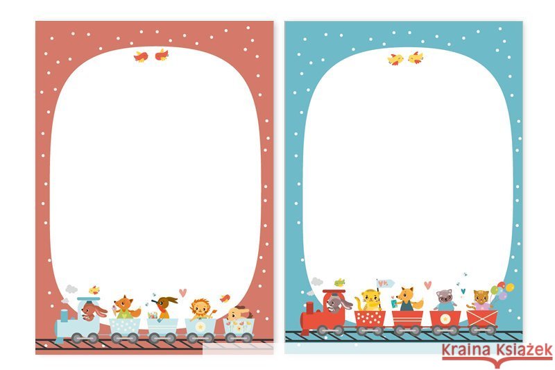 Notizblock-Set Eisenbahn/ Zug (für Kinder) : 2er Set, DIN A6 je 25 Blatt  4260615911276 dabelino - książka