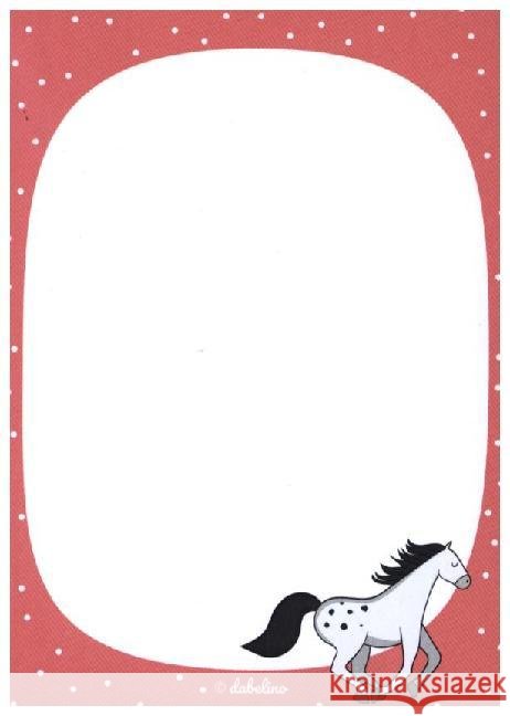 Notizblock-Set Pferde (für Kinder) : 2er Set, DIN A6 je 25 Blatt  4260615911290 dabelino - książka