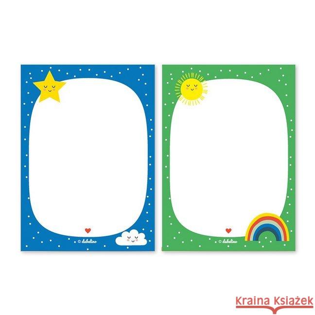 Notizblock-Set: Regenbogen (für Kinder) : 2er Set, DIN A6 je 25 Blatt  4260615911207 dabelino - książka