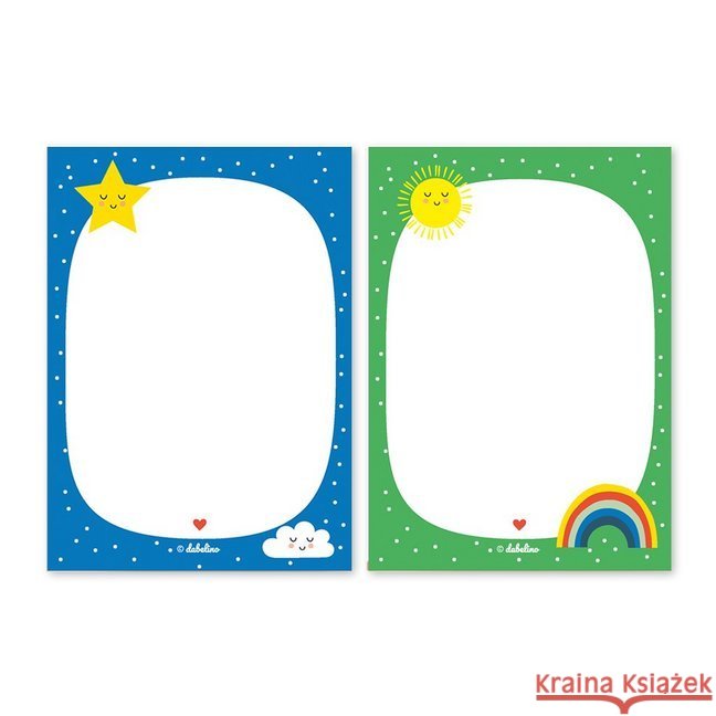 Notizblock-Set: Regenbogen (für Kinder) : 2er Set, DIN A6 je 25 Blatt  4260615911207 dabelino - książka
