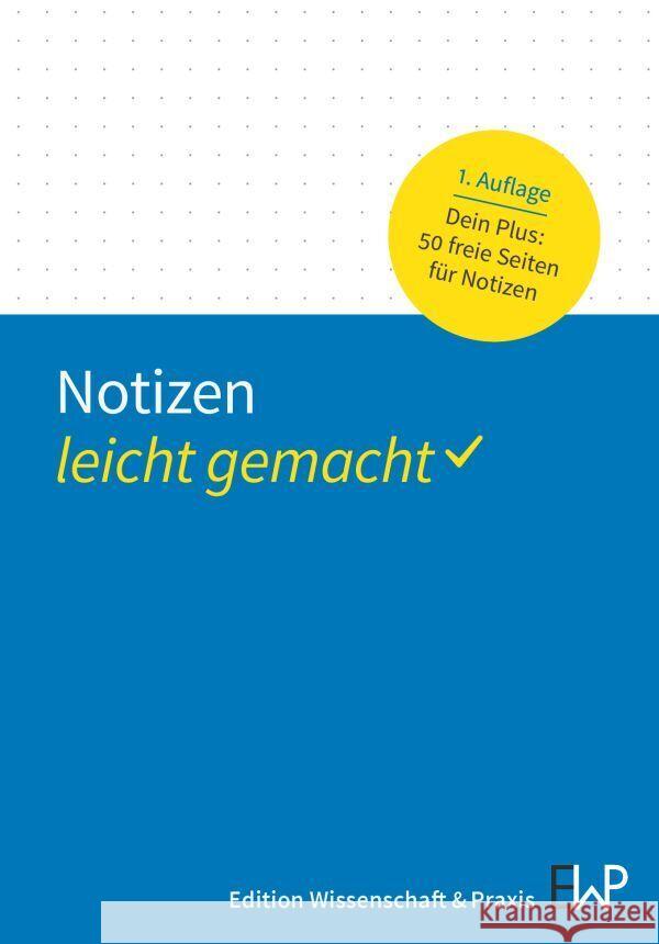 Notizen - leicht gemacht  9783874404020 Edition Wissenschaft & Praxis - książka