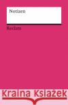 Notizen (magenta)  9783150950104 Reclam, Ditzingen