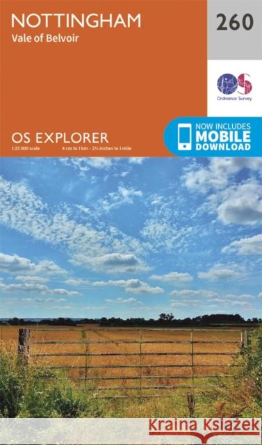 Nottingham, Vale of Belvoir Ordnance Survey 9780319244579 Ordnance Survey - książka