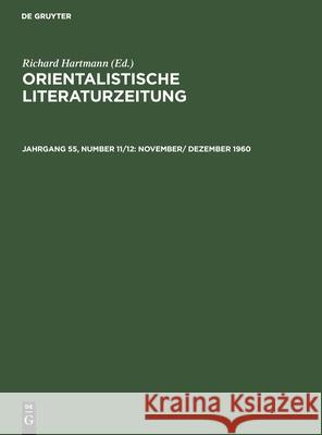 November/ Dezember 1960 No Contributor 9783112593035 De Gruyter - książka