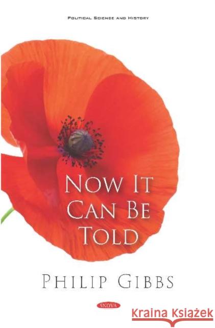 Now It Can Be Told    9781536165128 Nova Science Publishers Inc - książka