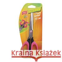 Nożyczki szkolne 15cm różowe EASY  5901180358972 Spokey - książka