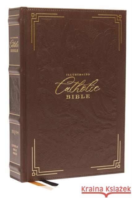 Nrsvce, Illustrated Catholic Bible, Leather Over Board, Comfort Print: Holy Bible Catholic Bible Press 9780785239642 Catholic Bible Press - książka