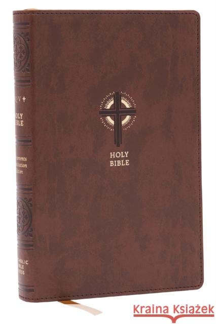 NRSVCE Sacraments of Initiation Catholic Bible, Brown Leathersoft, Comfort Print Catholic Bible Press 9781400337620 Thomas Nelson Publishers - książka