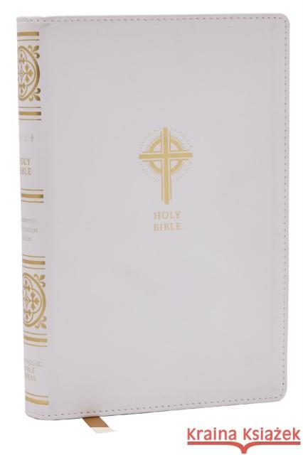 NRSVCE Sacraments of Initiation Catholic Bible, White Leathersoft, Comfort Print Catholic Bible Press 9781400337606 Thomas Nelson Publishers - książka