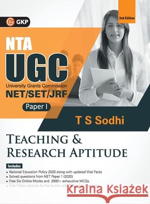NTA UGC (NET/SET/JRF ) 2021 Paper I - Teaching & Research Aptitude 2ed by T.S. Sodhi T. S. Sodhi 9789390820436 G.K Publications Pvt.Ltd - książka