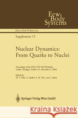 Nuclear Dynamics: From Quarks to Nuclei: Proceedings of the Xxth Cfif Fall Workshop, Lisbon, Portugal, October 31--November 2, 2002 Pena, M. T. 9783709173015 Springer - książka