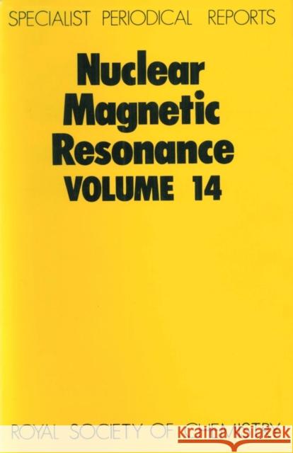 Nuclear Magnetic Resonance: Volume 14 Webb, G. A. 9780851863726 Royal Society of Chemistry - książka