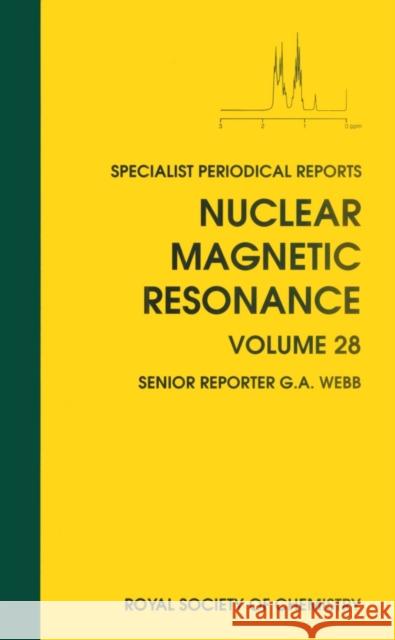 Nuclear Magnetic Resonance: Volume 28  9780854043224 Royal Society of Chemistry - książka