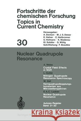 Nuclear Quadrupole Resonance  9783540057819 Springer - książka