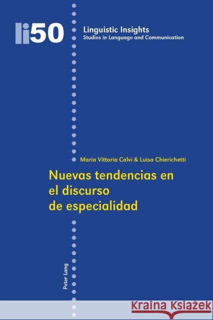 Nuevas Tendencias En El Discurso de Especialidad Gotti, Maurizio 9783039112616 Peter Lang Gmbh, Internationaler Verlag Der W - książka