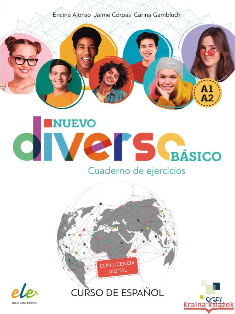 Nuevo Diverso Básico, Cuaderno de ejercicios Alonso, Encina, Corpas, Jaime, Gambluch, Carina 9783194745025 Hueber - książka
