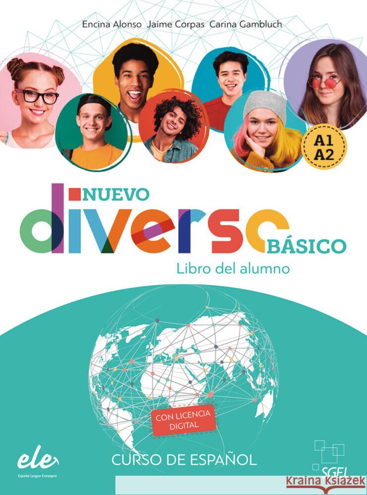 Nuevo Diverso Básico, Libro del Alumno Alonso, Encina, Corpas, Jaime, Gambluch, Carina 9783194645028 Hueber - książka