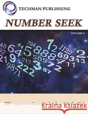 Number Seek Volume 9 Techman Publishing 9781983231490 Independently Published - książka