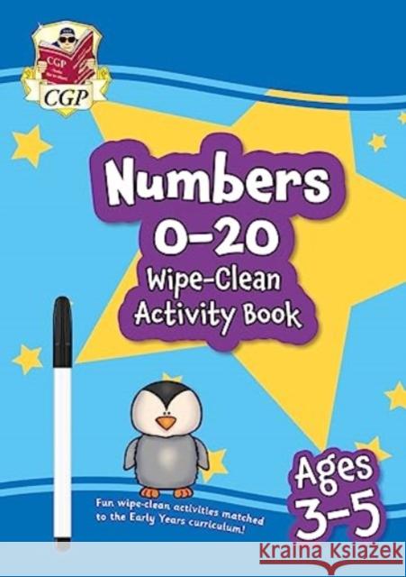 Numbers 0-20 Wipe-Clean Activity Book for Ages 3-5 (with pen) CGP Books 9781789089691 Coordination Group Publications Ltd (CGP) - książka