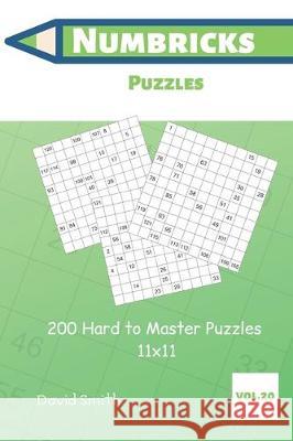 Numbricks Puzzles - 200 Hard to Master Puzzles 11x11 vol.20 David Smith 9781705469910 Independently Published - książka