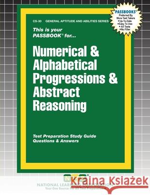 Numerical & Alphabetical Progressions & Abstract Reasoning Passbooks 9781799367307 National Learning Corp - książka