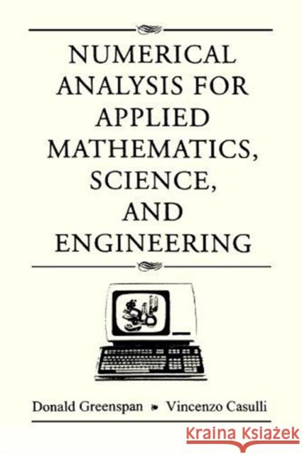 Numerical Analysis Donald Greenspan 9780201406924 Perseus (for Hbg) - książka